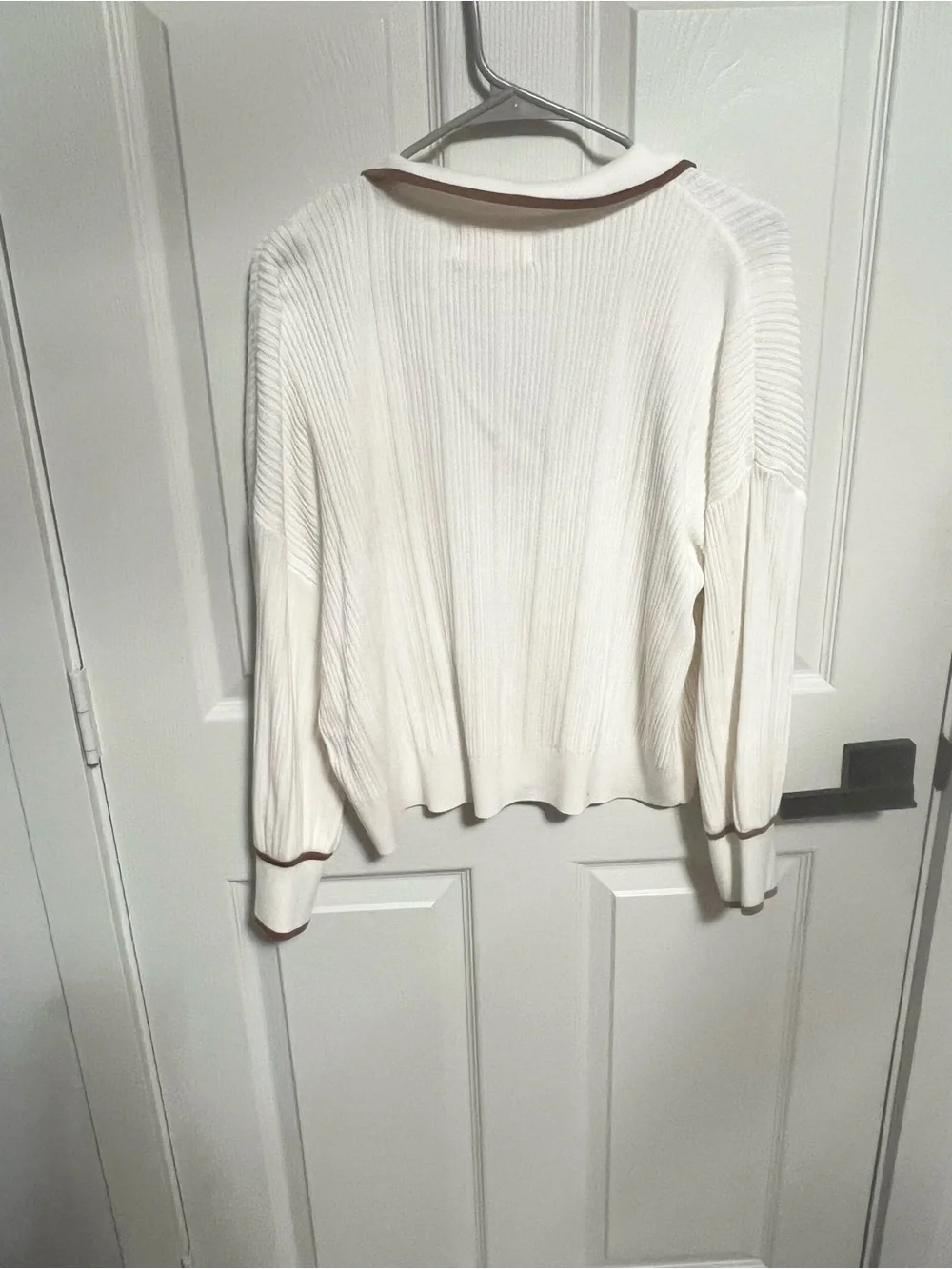 Sancia Teofila Collared knit sweater size S preppy